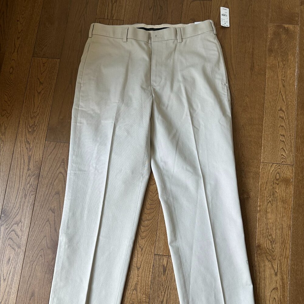 Brooks Brothers Men's Khaki Chino Pant NWT Cotton 34x32